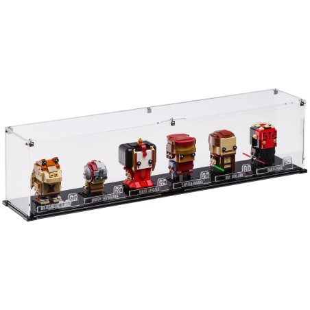 Display case for six LEGO® Brickheadz