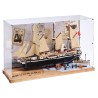 Display Case with wood for (10335, 40729) LEGO® Icons: The Endurance and Shackleton’s Lifeboat