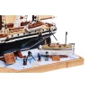 Display Case with wood for (10335, 40729) LEGO® Icons: The Endurance and Shackleton’s Lifeboat