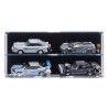Wall mounted display case for 4x LEGO® Speed Champions Cars (2x2)