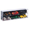 Wall mounted display case for 6x LEGO® Speed Champions Cars (2x3)