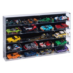 Wall mounted display case for 20x LEGO® Speed Champions Cars (5x4)