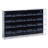 Wall mounted display case for 20x LEGO® Speed Champions Cars (5x4)