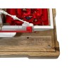 Display Case with wood for (21356) LEGO® Ideas: River Steamboat