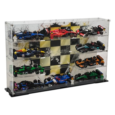 Display Case for 10 x LEGO® Speed Champions: Formula 1 Range