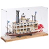 Display Case with wood for (21356) LEGO® Ideas: River Steamboat