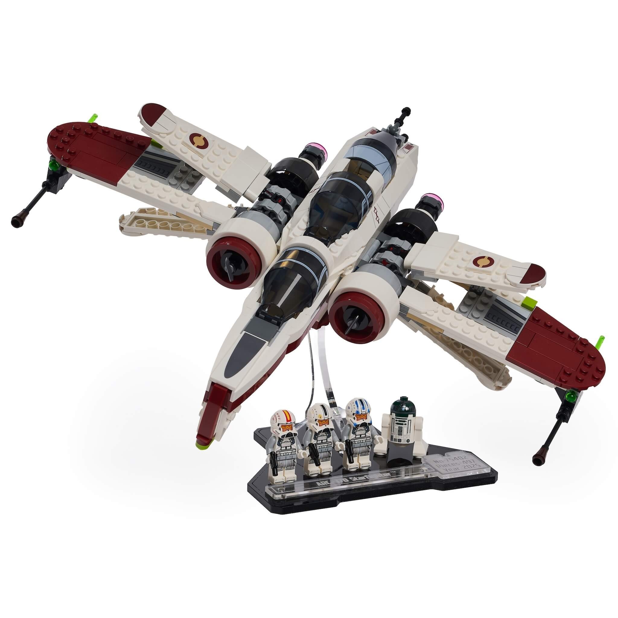 Display stand for (75402) LEGO® Star Wars: ARC-170 Starfighter