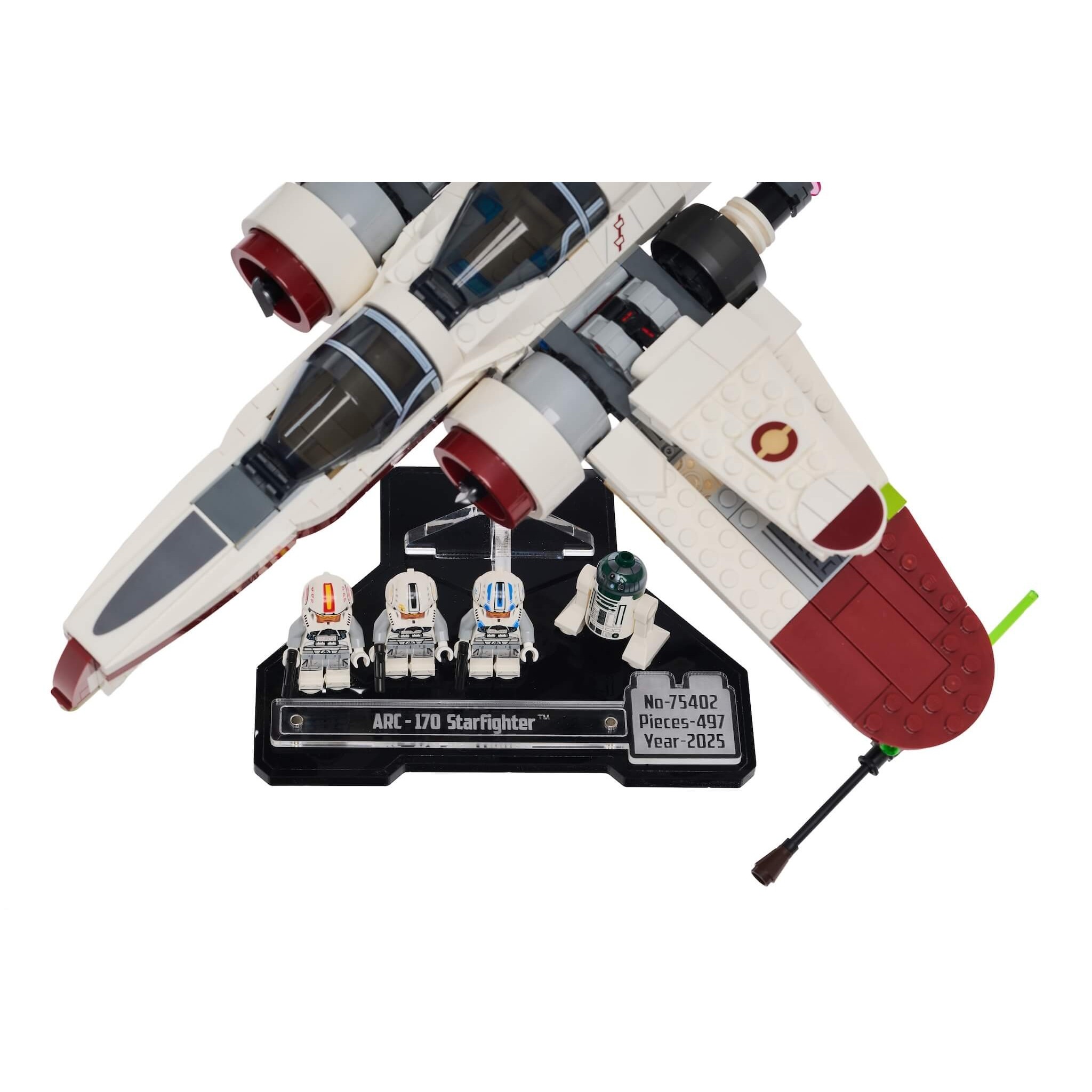 Display stand for (75402) LEGO® Star Wars: ARC-170 Starfighter