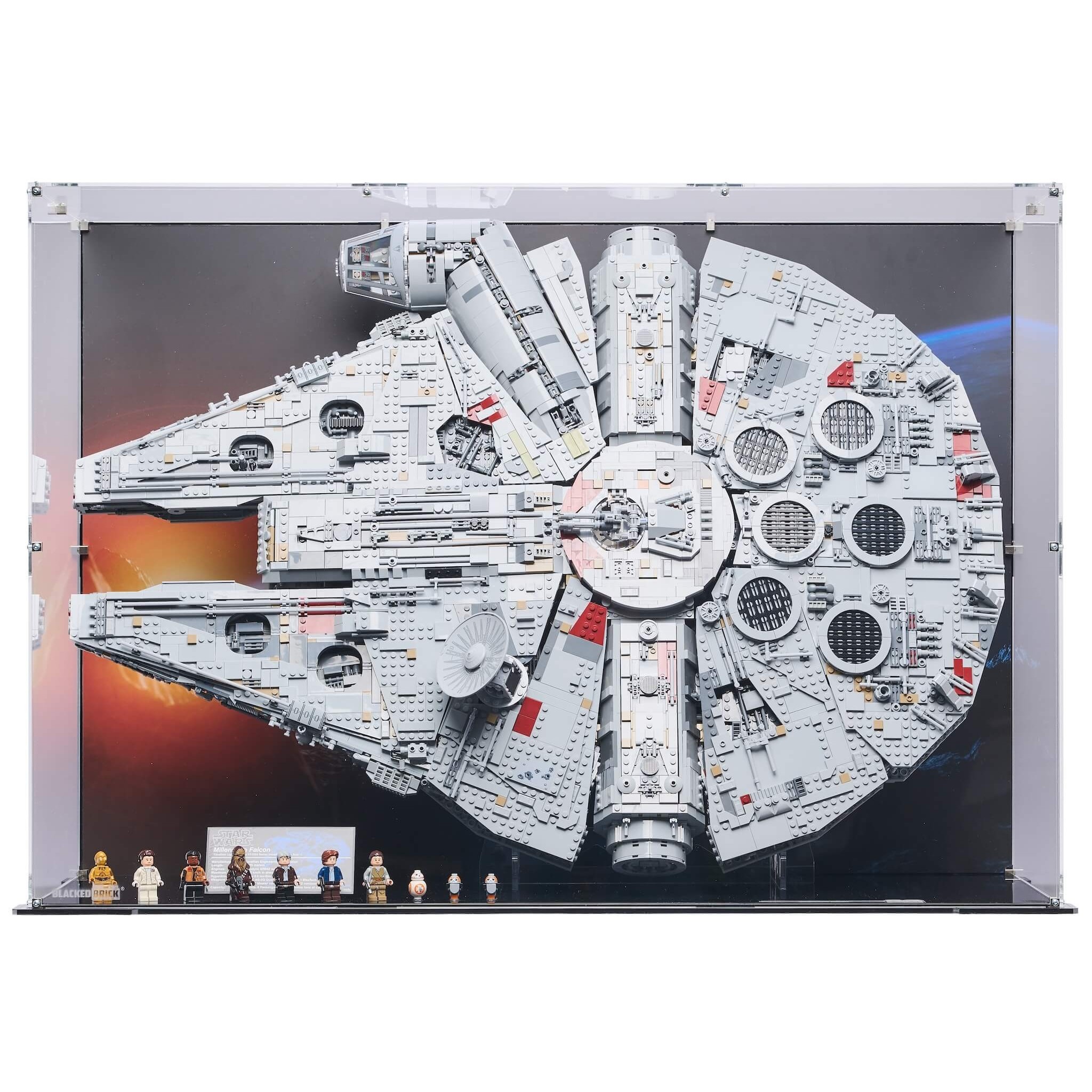 轟　インゴットケーススタンド(009) Angled Display Case for (75192) LEGO® Star Wars™ UCS Millennium Falcon