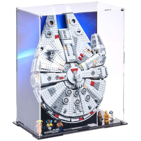 Angled Display Case for (75257) LEGO® Star Wars™ Millennium Falcon