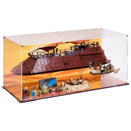 Display case for (75397, 75396) LEGO® Star Wars™ UCS Jabba’s Sail Barge and Desert Skiff & Sarlacc Pit