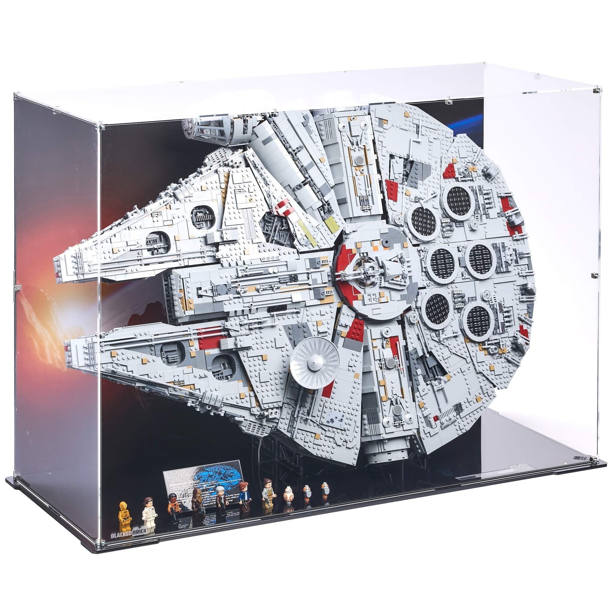 Angled Display Case for (75192) LEGO® Star Wars™ UCS Millennium Falcon