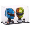 Display Case for (43017, 43023) LEGO® McLaren Mastercard F1® Team Oscar Piastri & Lando Norris Helmets