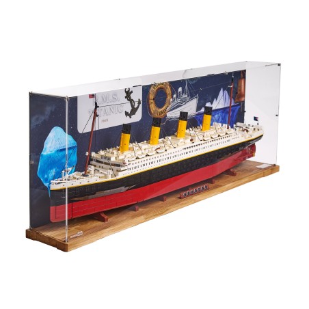 Display Case with wood for (10294) LEGO® Titanic