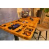 Oak Electric Desk with Organizer