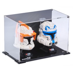 Display case for two LEGO® Helmets