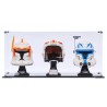 Display case for three LEGO® Helmets