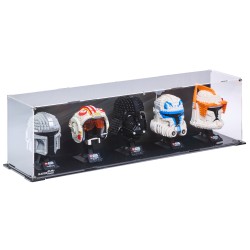 Display case for five LEGO® Helmets