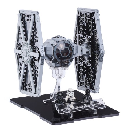 Display stand for 75300 LEGO Star Wars Imperial TIE Fighter