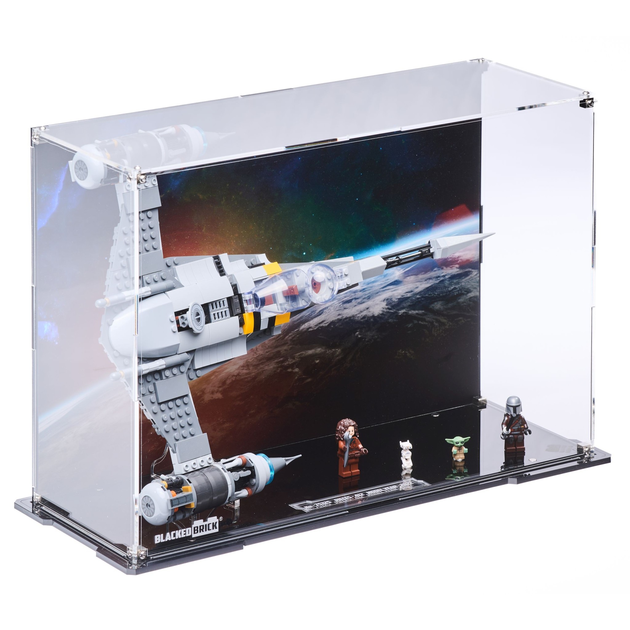 アンティーク金属製の壁掛け飾り Display case for (75325) LEGO® Star Wars™ The Mandalorian's N-1